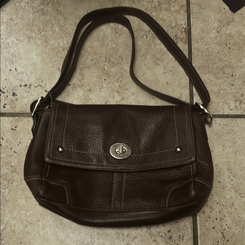 Brown Leather Coach Purse
